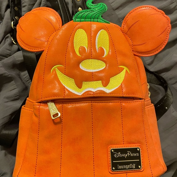 Loungefly Handbags - Loungefly Halloween Disney Pumpkin Mickey backpack